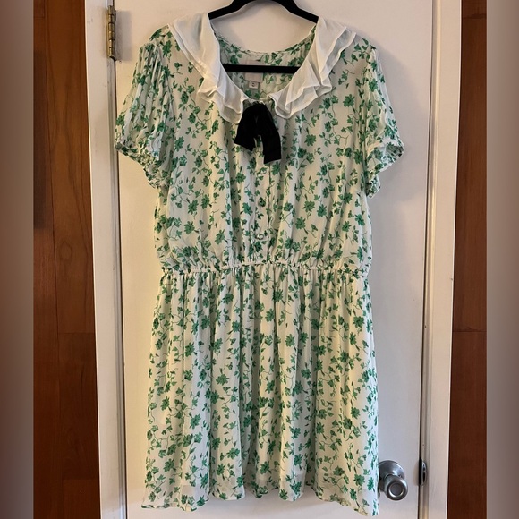 Anthropologie Maeve Short-Sleeve Collared Mini Dress - Picture 6 of 8